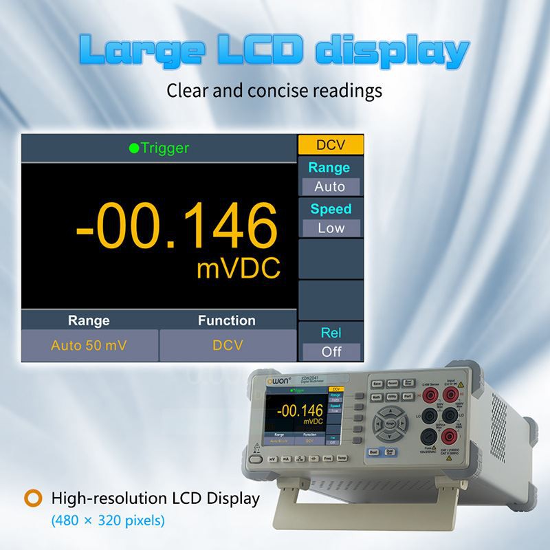 拉rge LCD Display Multimeter
